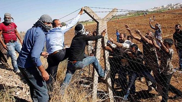 Sınırda Kobaniye geçmek isteyenlere müdahale