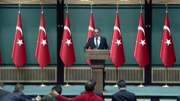 Cumhurbaşkanlığı Sarayından açıklama