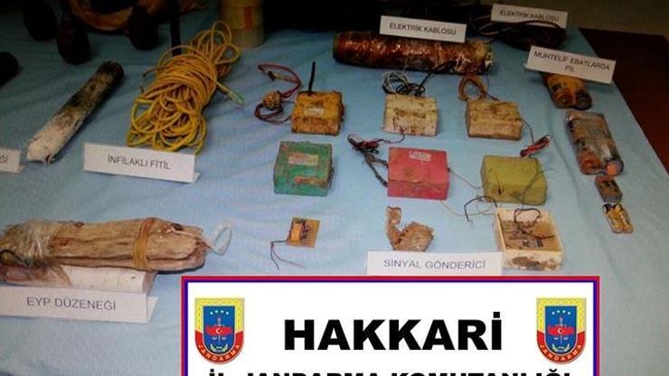 Şemdinlide PKKya ait cephanelik ele geçirildi