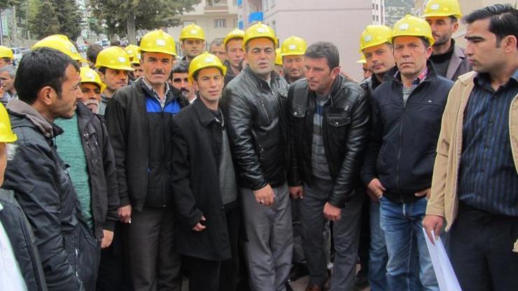 Ermenekte işsiz kalan madencilerden tepki