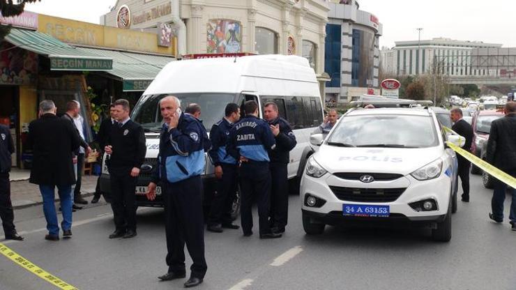 Bakırköyde zabıta aracına ateş açıldı