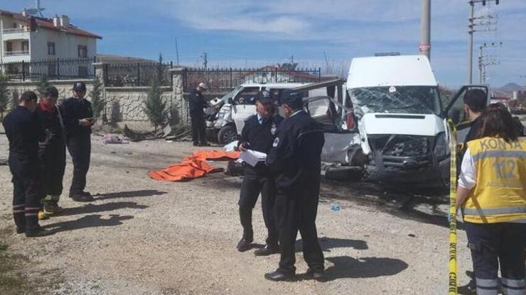 Konyada öğrenci servisi kaza yaptı: 4 ölü, 11 yaralı