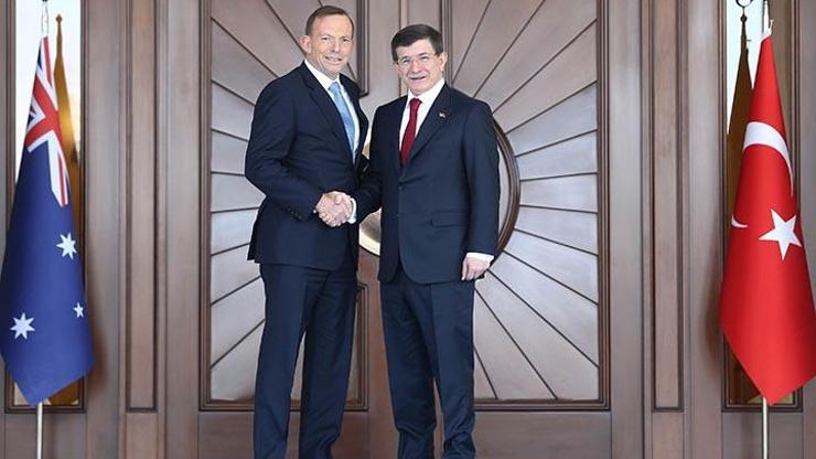 Davutoğlu, Avustralya Başbakanı Abbott ile ortak basın toplantısı düzenledi