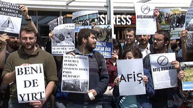 İTÜde müdahale protestosu...
