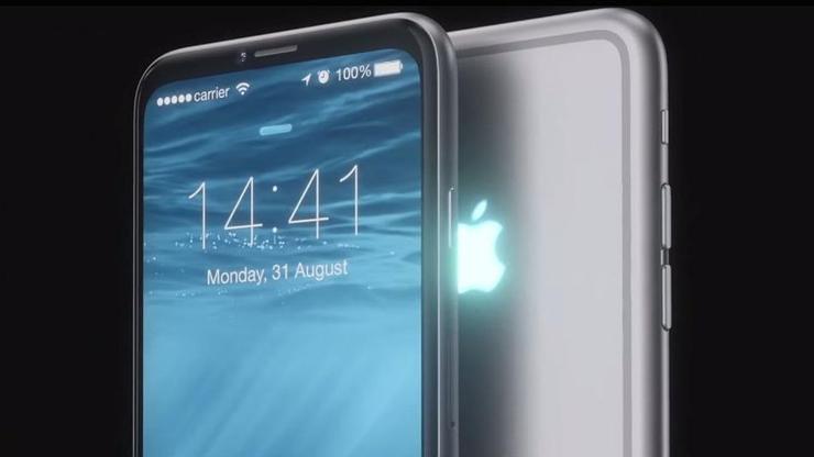 Parlayan logolu iPhone 7 konsepti