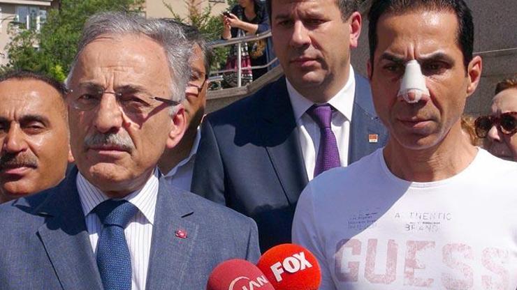 CHP İl Başkanı Murat Karayalçın saldırıya uğrayan Meclis Üyesini ziyaret etti
