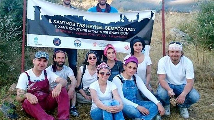 Antik kent Xanthosa oturma grubu