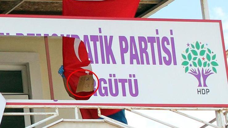 Kemerde HDP teşkilat binasına saldırı