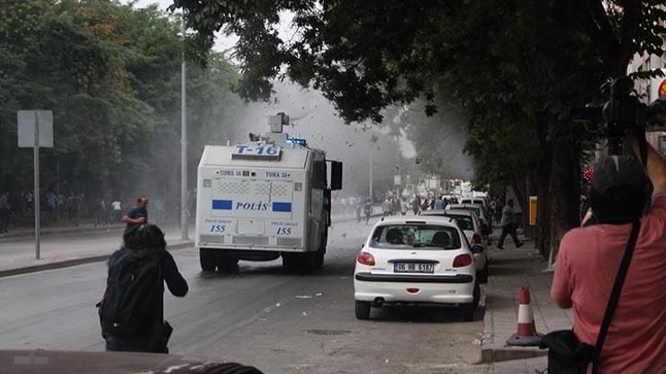 Ankaradaki Suruç protestosuna polis müdahalesi