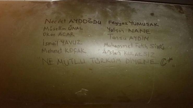 Hava harekatında kullanan füzelere şehitlerin isimleri yazıldı