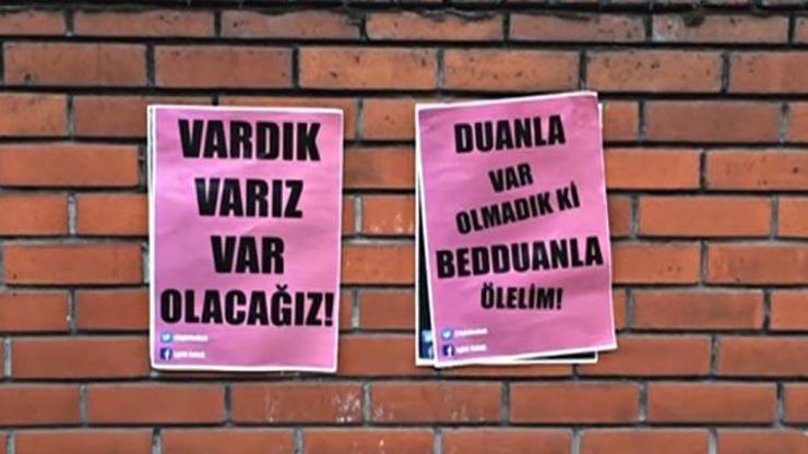 Lut kavmi afişlerine sokaktan cevap
