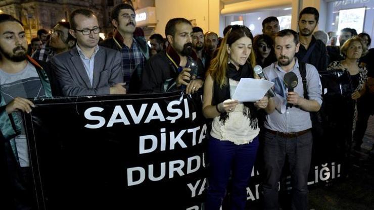 Beyoğlunda avukatlardan eylem