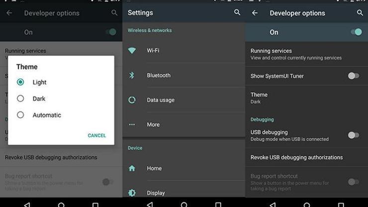 Android’e gece modu