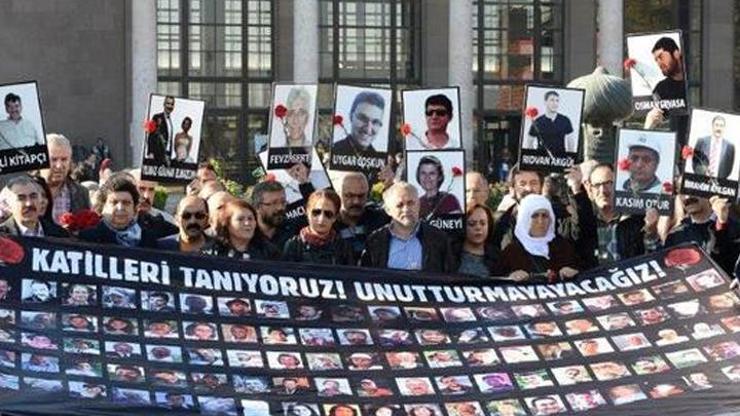 Ankara Garı önünde anma 7 Kasım