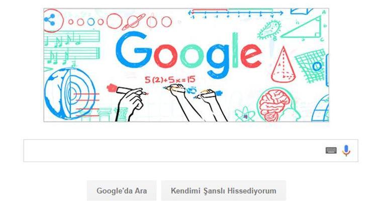 Öğretmenler Günü doodleı Google anasayfasında