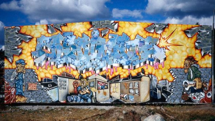 İsveçin ilk grafiti eseri kültür varlığı olarak kabul edildi