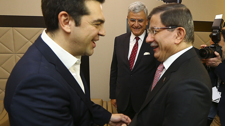 Başbakan Davutoğlu Brükselde Çiprasla görüştü