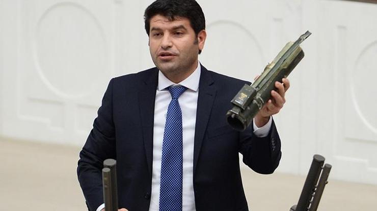 HDPli vekil kürsüye mermi, bazuka ve biber gazı ile çıktı