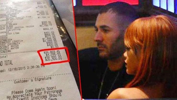 Benzemanın Rihanna ile buluşması 90 bin liraya patladı