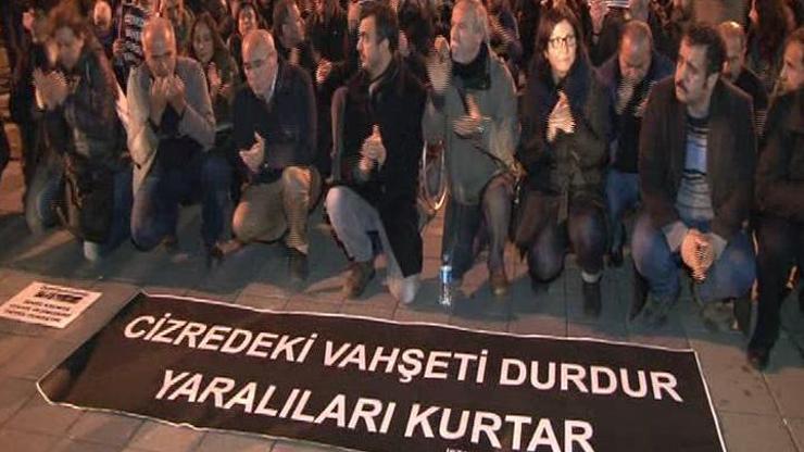 Kadıköyde Cizre eylemi