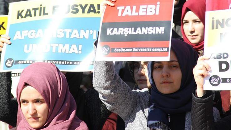 Beyazıt Meydanında Suriye eylemi