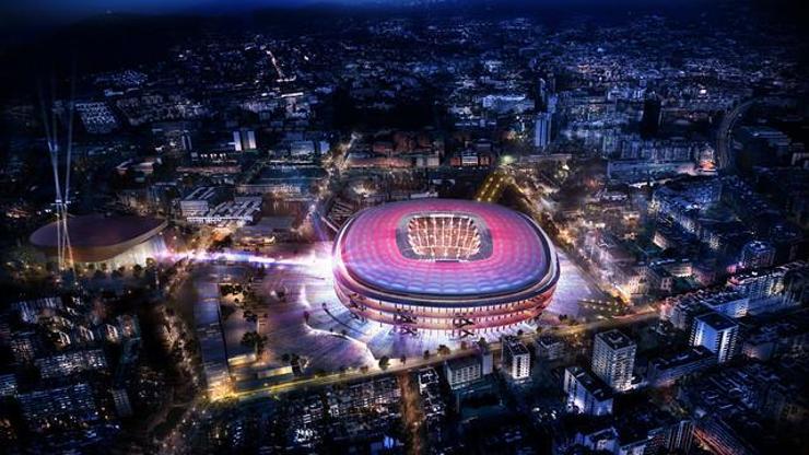 Barcelona yeni stadın görsellerini paylaştı