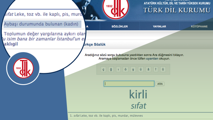 TDK kirli kelimesi için aybaşı durumunda bulunan kadın dedi
