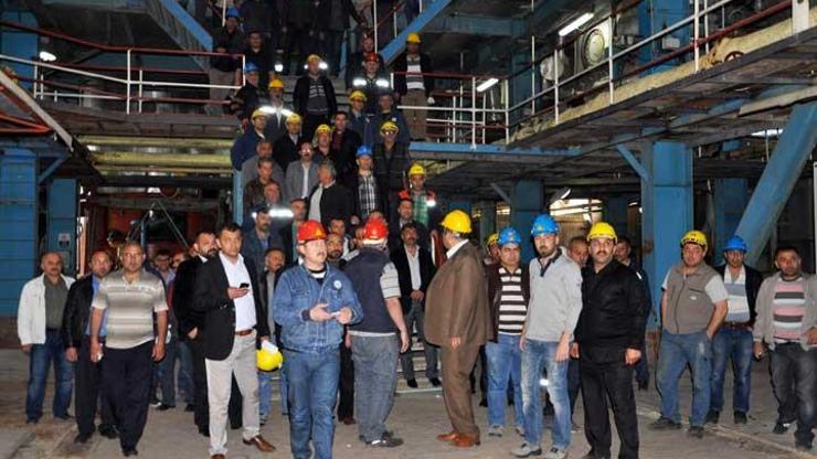Şeker fabrikası işçilerinden ilginç eylem