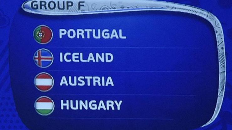 Euro 2016 F Grubu fikstürü