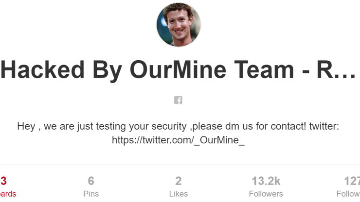 Mark Zuckerbergin hesapları hacklendi