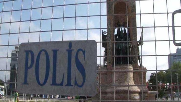 Taksim polis bariyerleriyle çevrildi