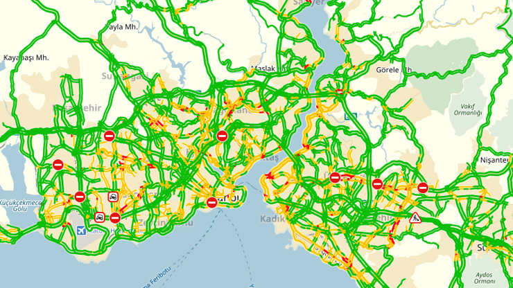 İstanbulda trafik yoğunluğu yüzde 1e düştü