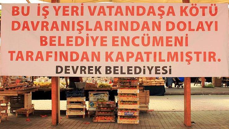 Müşteriye müjdeli haber afişle duyruldu