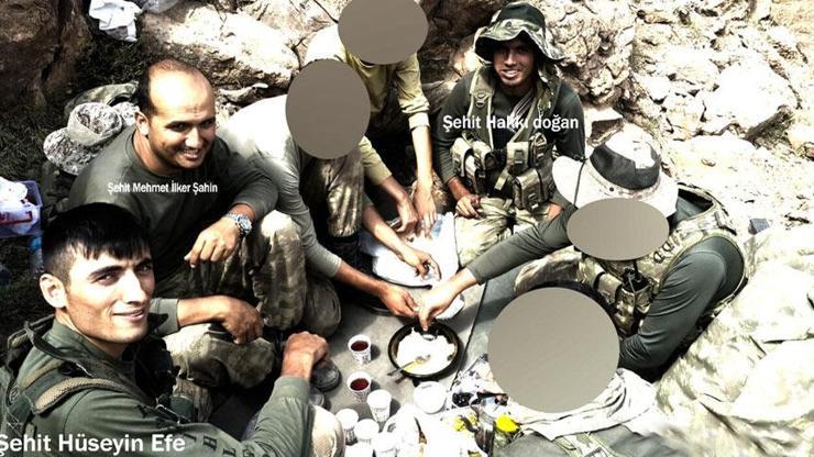 Hakkaride şehitler sofrası
