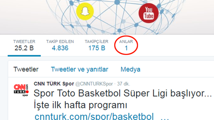 Twitterda Anlar özelliği nasıl kullanılır