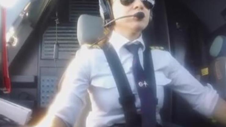 Yağmur Sarıoğlu bakın Airbus A320yi nasıl yere indirdi