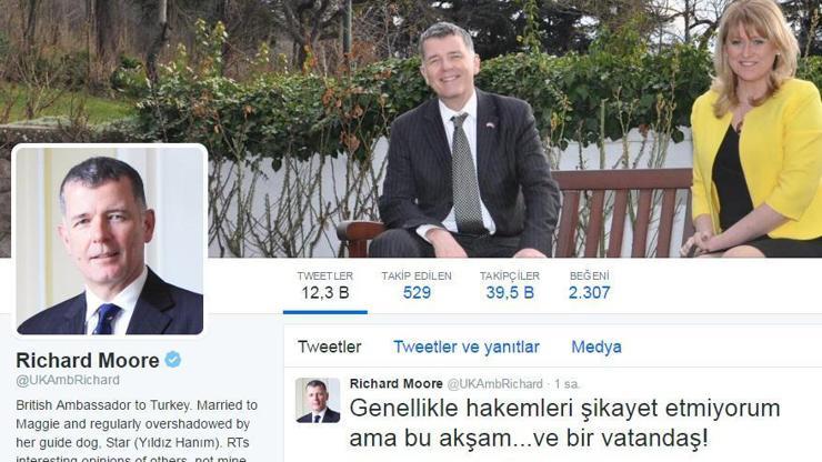 İngiliz Büyükelçi Richard Mooredan İskoç hakeme tepki