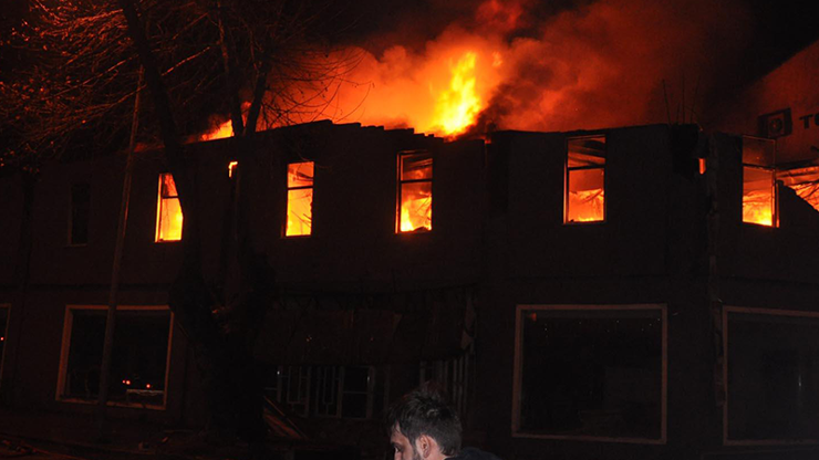 İnegölde korkutan yangın