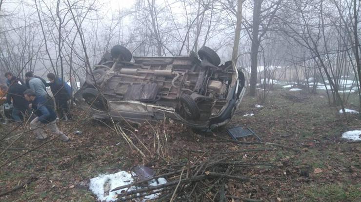 Öğretmen servisi fındık bahçesine uçtu: 11 yaralı