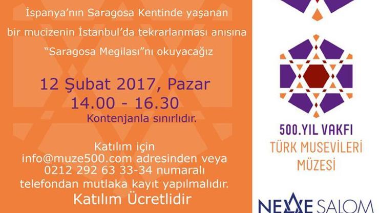 Asırlık mucize Saragosa Purimi İstanbul’da