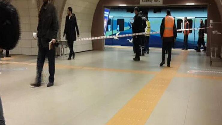 Kartal metrosunda intihar girişimi