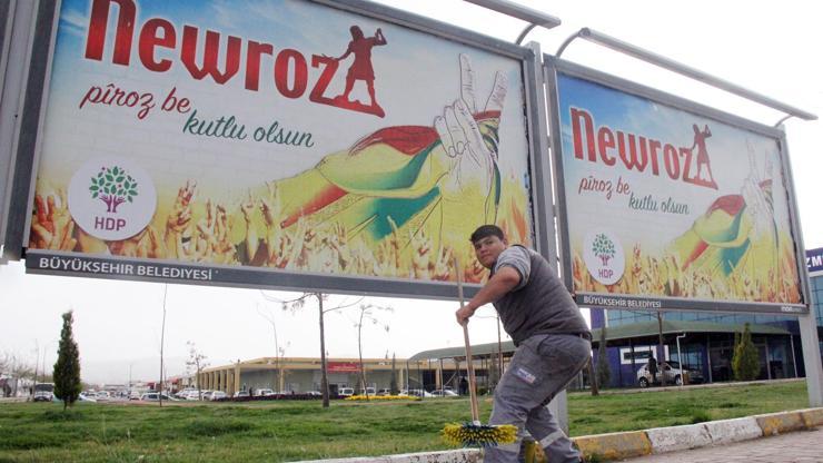 Şanlıurfa’da HDPnin nevruz afişleri toplatıldı