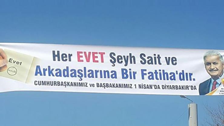 Diyarbakırdaki pankarttaki isme HDPli vekil sahip çıktı
