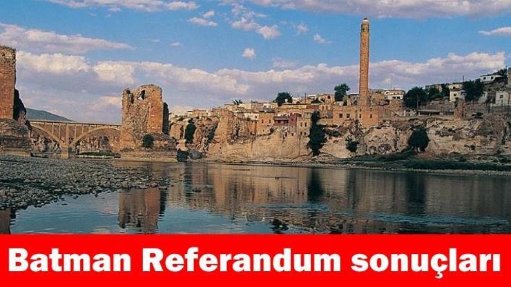 Batman 2017 referandum seçim sonuçları | Canlı sonuçlar: “Evet” ve “Hayır” oranları