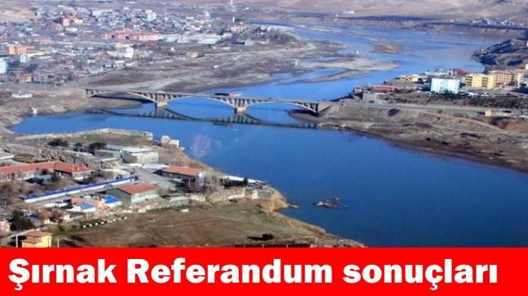 Şırnak 2017 referandum seçim sonuçları | Canlı sonuçlar: “Evet” ve “Hayır” oranları