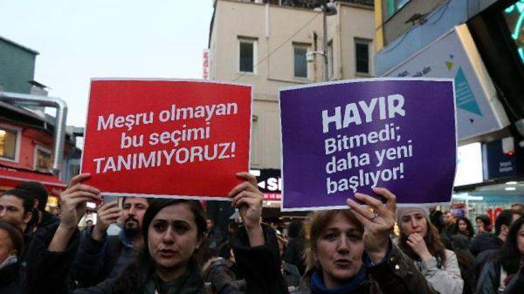 İstanbulda referandum sonuçları protestoları