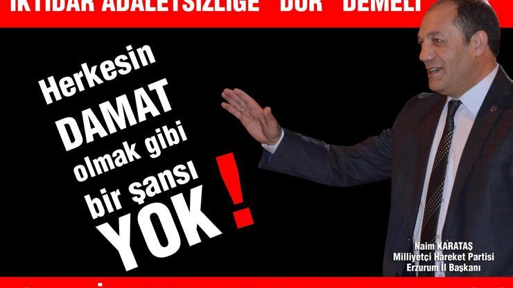 MHPden damatların tahliyesine afişli tepki