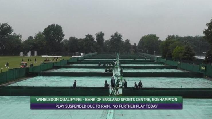 Wimbledona yağmur engeli