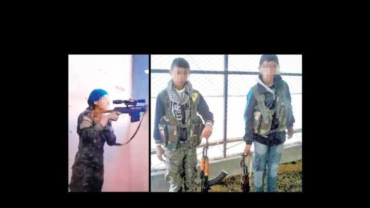 Terör örgütünün çocuk sniperları