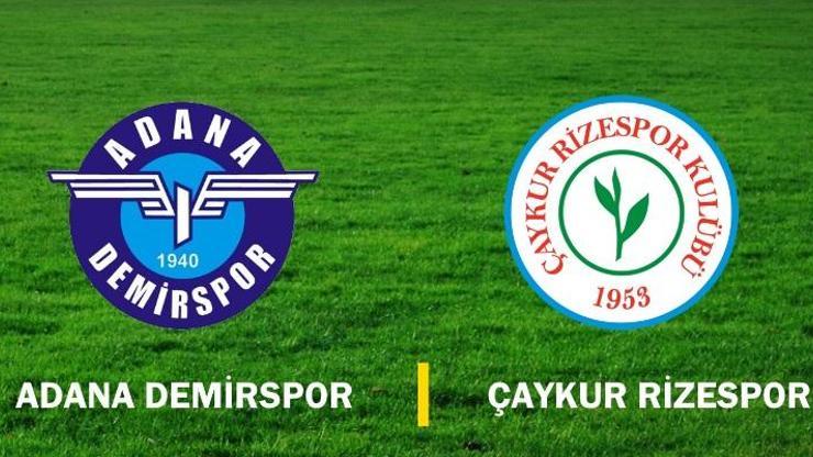 Canlı izle: Adana Demirspor-Rizespor maçı hangi kanalda